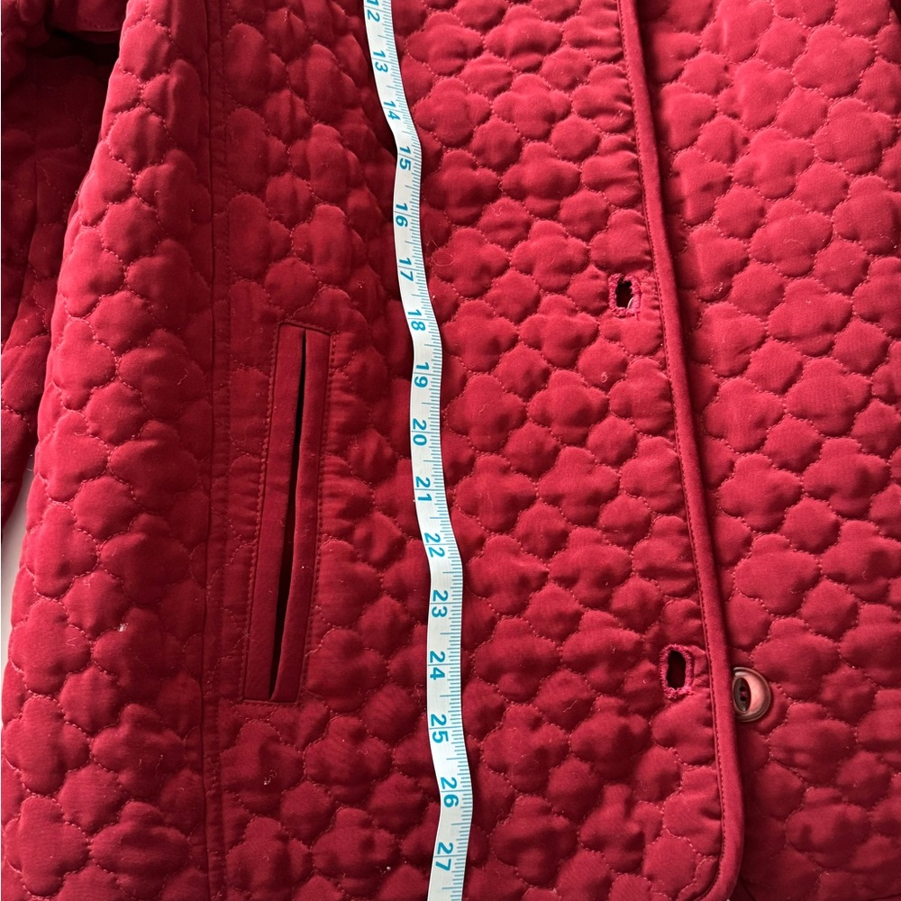 St. John's‎ Bay Red Quilted Puffer Jacket Size L Outdoor Work Casual - Picture 5 of 9